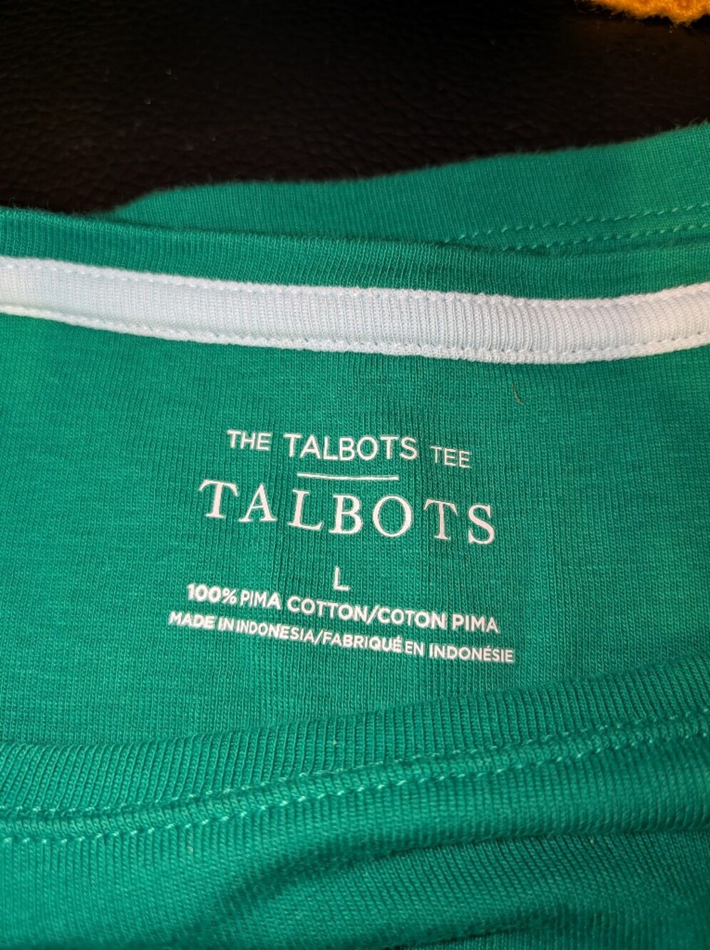 Talbots Green Short Sleeve Crewneck Tee - Picture 2 of 6